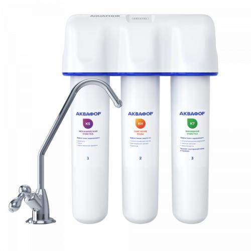 Фильтр для воды Аквафор Кристалл А, для жесткой воды, проточный