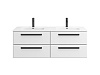 Тумба с раковиной Cezares Eco-Cer-N, 140 см, ECO-CER-N-1400-4C-SO-2-BL