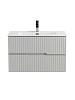 Тумба с раковиной Cezares Duet-N, 80 см, DUET-N-800-2C-SO-GPR-P