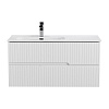 Тумба с раковиной Cezares Duet-N, 100 см, DUET-N-1000-2C-SO-BL-L