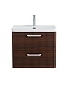 Тумба с раковиной BelBagno Due, 50 см, DUE-500-2C-SO-NOCE-P