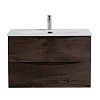 Тумба с раковиной BelBagno Marino-Cer-N, 80 см, MARINO-CER-N-800-2C-SO-RNG-P