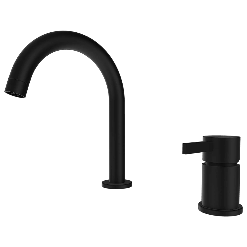 Смеситель для раковины Remer Rubinetterie Metrica MC57NO, черный матовый