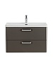 Тумба с раковиной BelBagno Due, 80 см, DUE-800-2C-SO-GM-P