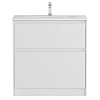 Тумба с раковиной BelBagno Kraft 39, 80 см, KRAFT39-800/390-2C-PIA-BO